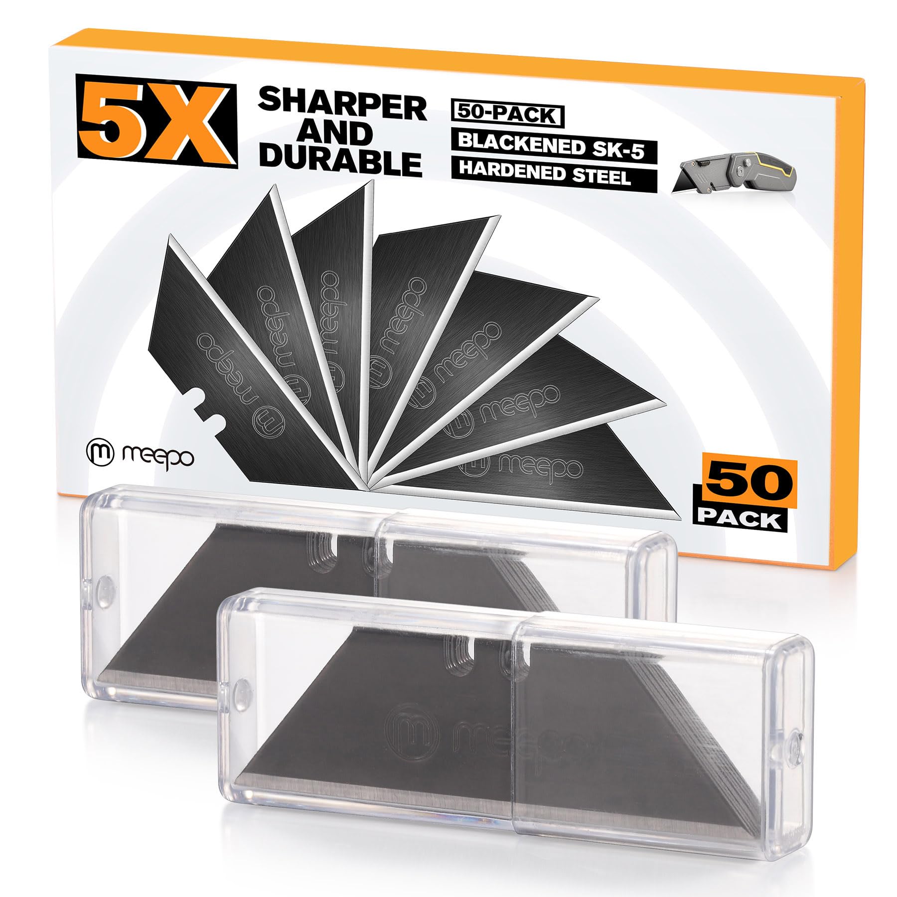 M MEEPO Utility Knife Blades - 50 Pack -7