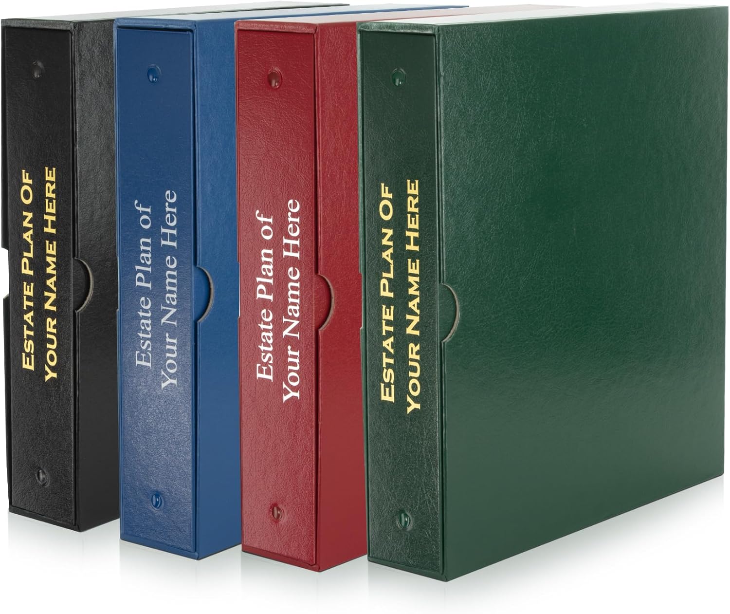 Personalized Estate Planning Binder with Slipcase – Custom or Stock Tabs – Durable 3 Ring Binder Organizer for Wills, Trusts, and Important Documents