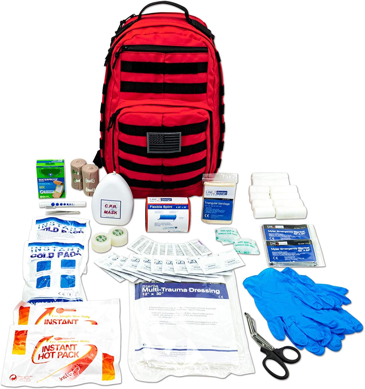 Buy LINE2design Complete Molle Bag Kit Emergency Survival First Aid