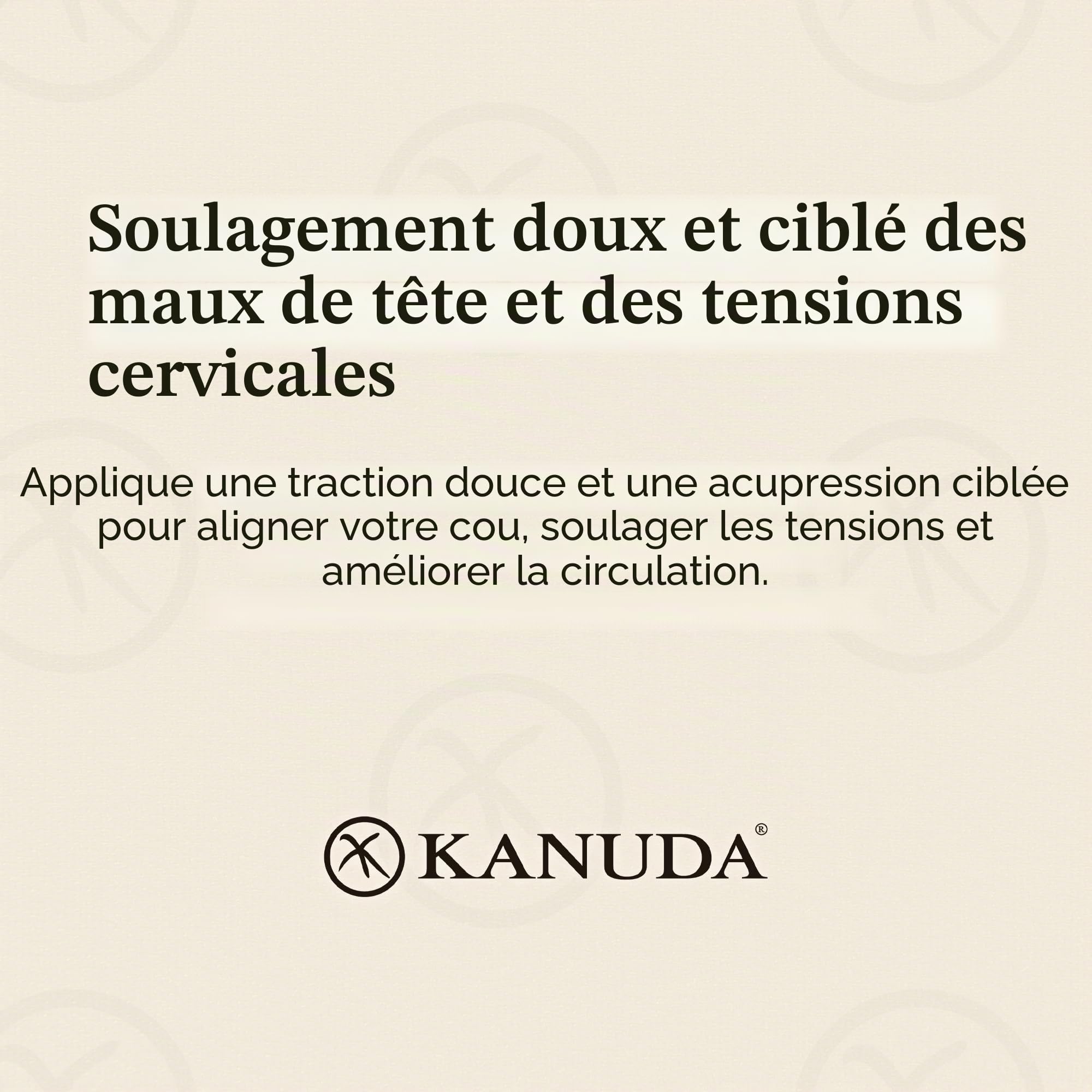 Kanuda Head Nap - Appareil de Traction cervicale pour soulager Les douleurs cervicales et soulager Les tensions - Conçu par Un kinésithérapeute