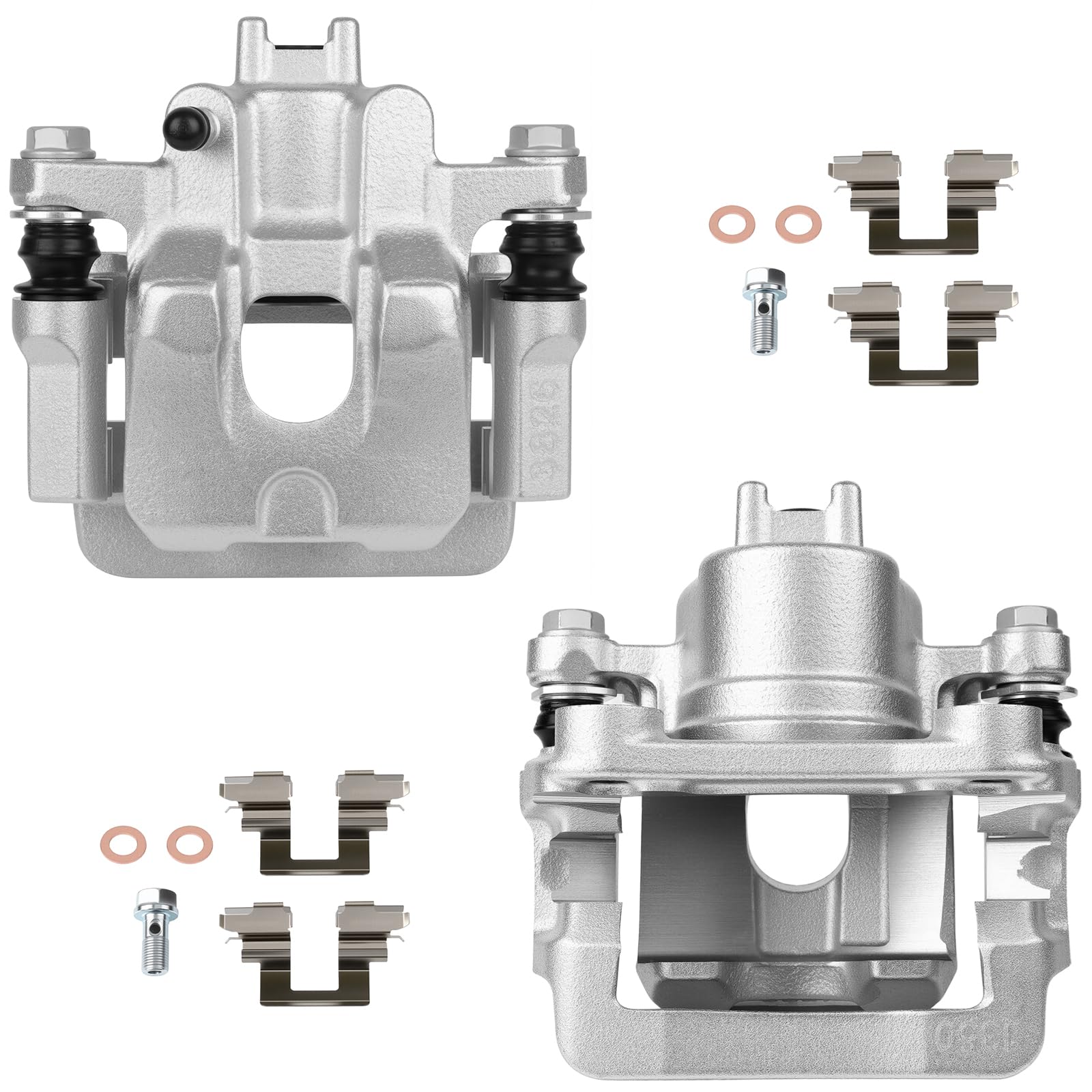 SCITOO Rear Left+Right Brake Calipers With Bracket 19B2675 19B2674 Compatible For Acura MDX 2001-2006 For Honda Pilot 2003-2008