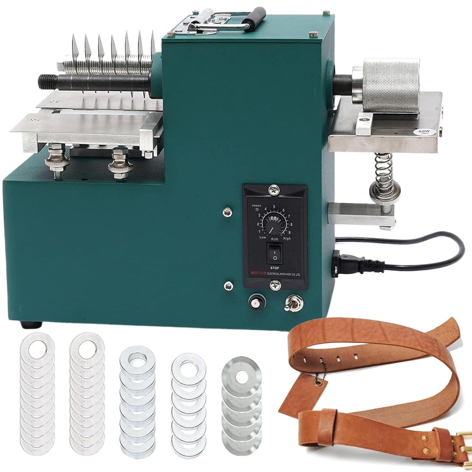 MYUYEE Electric Leather Strip Cutting Machine, 60W Fabric Slitter for Shoe Bag Straps, Skiving Splitter Tool