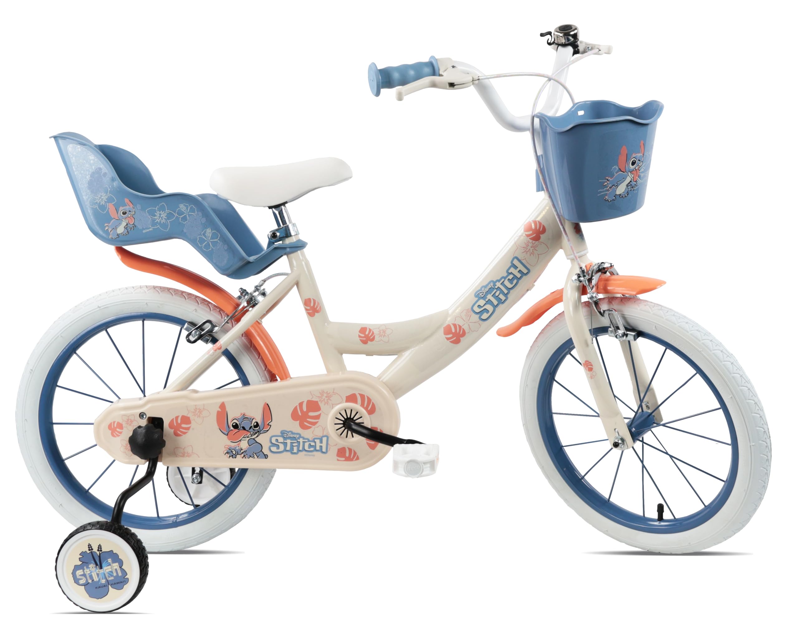 Denver Disney Stitch 16" Children's Bicycle With Training Wheels from B&Q