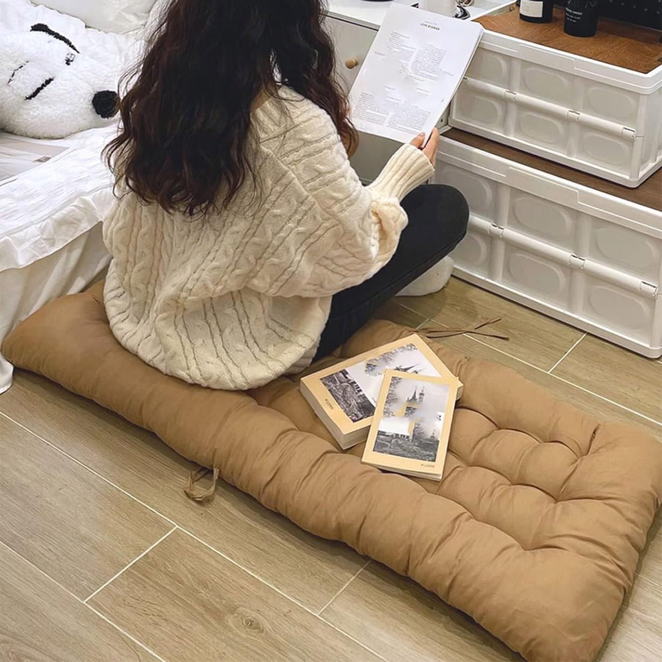 Cuscino ergonomico con schienale alto, per sdraio e sedia, antiscivolo, per esterni/interni, per casa, ufficio, patio (140 x 50 cm)