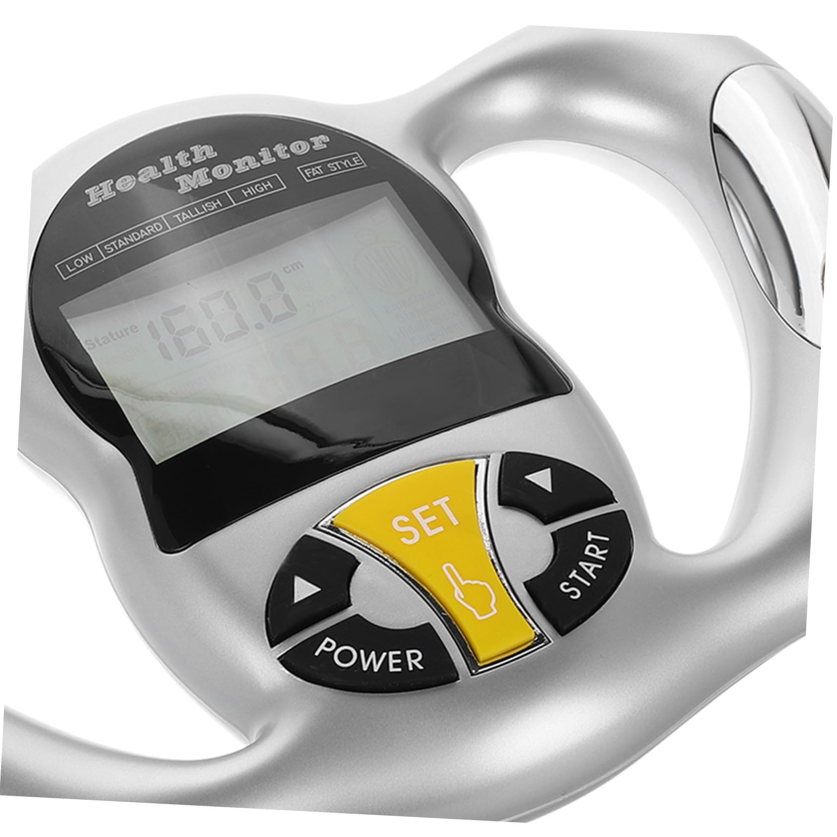 Analizzatore Grasso Corporeo Portatile con Calcolatore Bmi Tester Salute Palmare Facile Usare per Monitoraggio Fitness e Percentuale Grasso