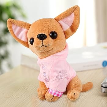 Amazon.co.jp: チワワ犬ぬいぐるみ、かわいい立っている子犬の
