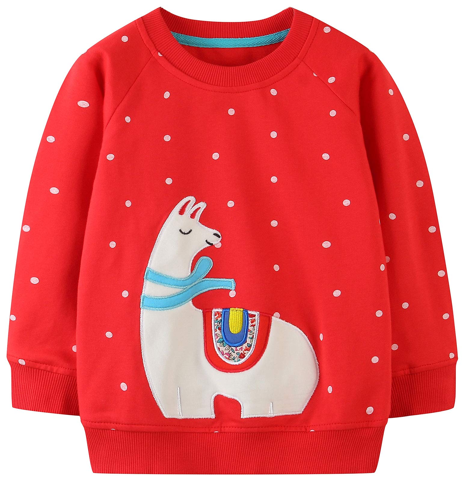 TEDD Sudaderas Niña Unicornio Camiseta Manga Larga 100% Algodón Jersey sin Capucha para Nina 1-12 años — view 9