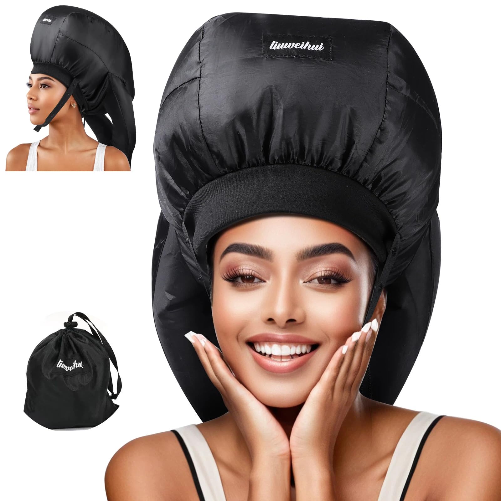 Bonnet Hair Dryer, Ideal Hair Diffuser for Curly Hair, Your Ultimate Solution - Spacious Capacity Blow Dryer Cap for Rapid Styling of Curls