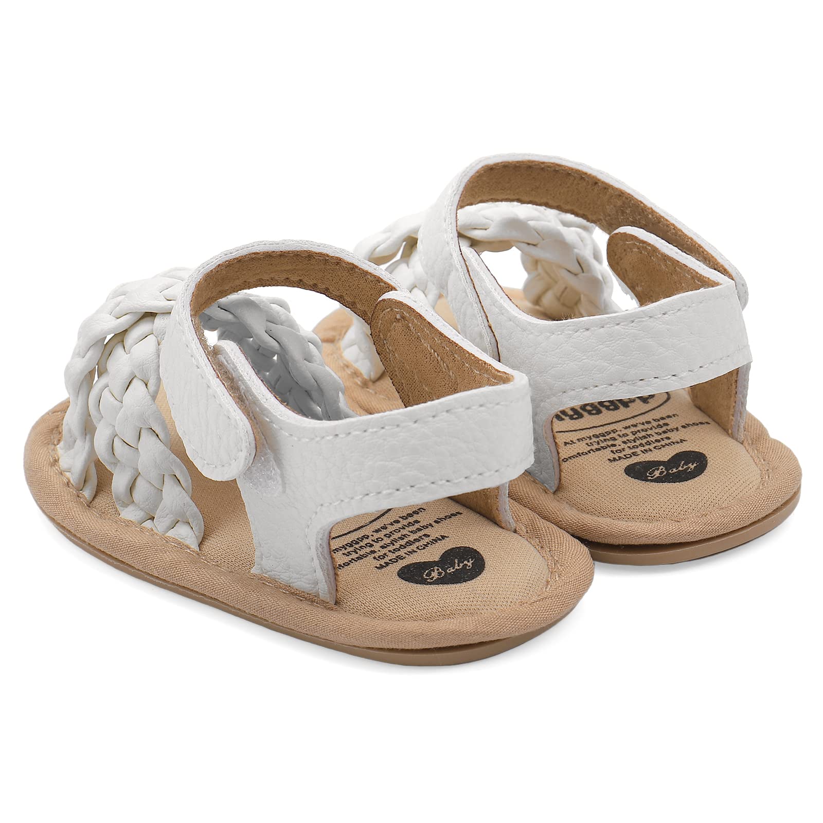 LACOFIA Baby Girls Sandals Infant Summer Shoes Anti-Slip First Walking Shoes — view 5