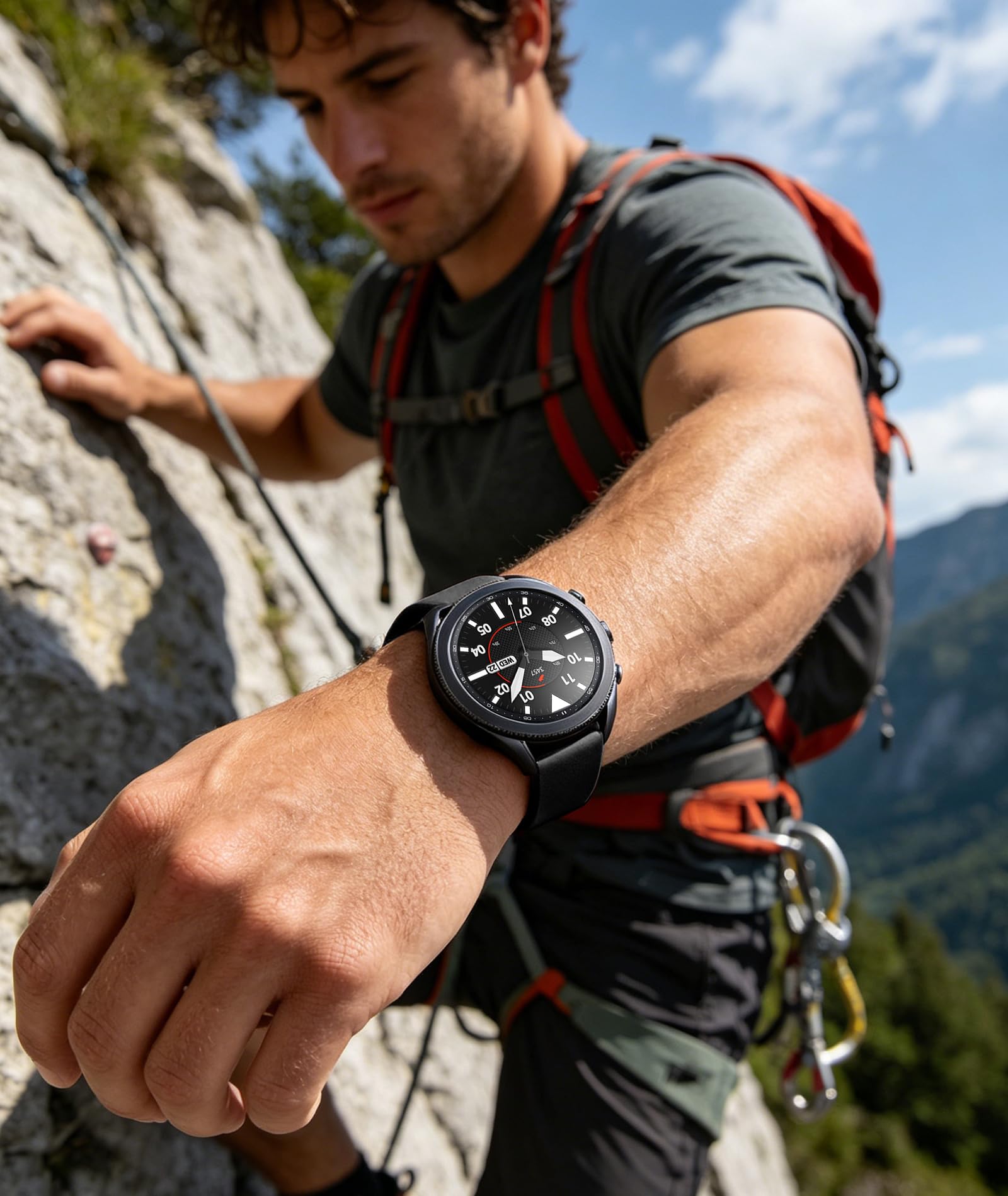BINLUN Silikonowe Paski do Zegarków Quick Release Fluororubber Opaski do Zegarków 19mm 20mm 21mm 22mm 24mm Gumowy Pasek Zamienny do Smartwatcha Sportowe Paski do Zegarków dla Kobiet Mężczyzn Czarny/Brązowy/Niebieski/Czerwony/Zielony/Pomarańczowy