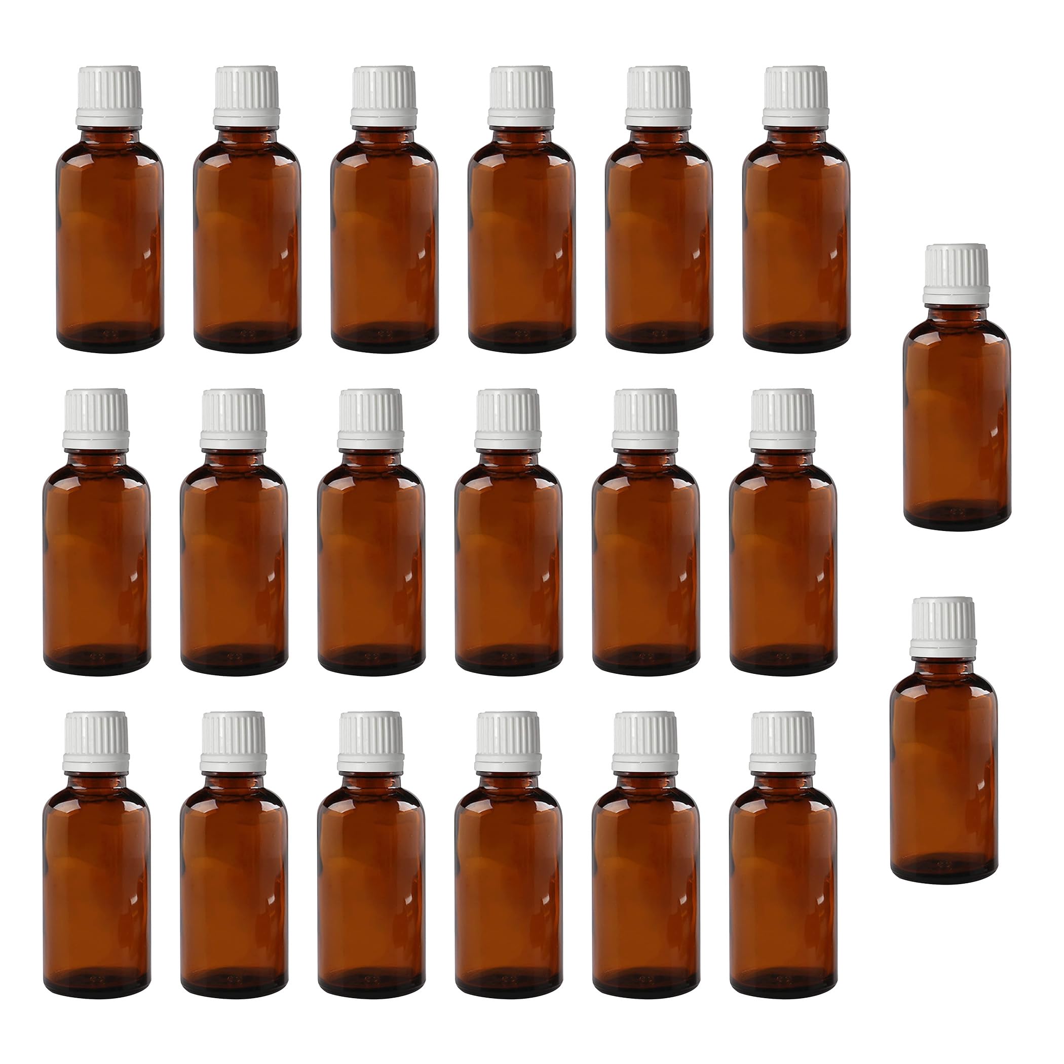 Zoka Amber Round Empty Glass Bottle 10 ml (Pack Of 20) with Euro Dropper and White Cap Refillable, Reusable for Essential Oils, Blends, Diy Perfumes, Homeopathy And Medicine-image-41