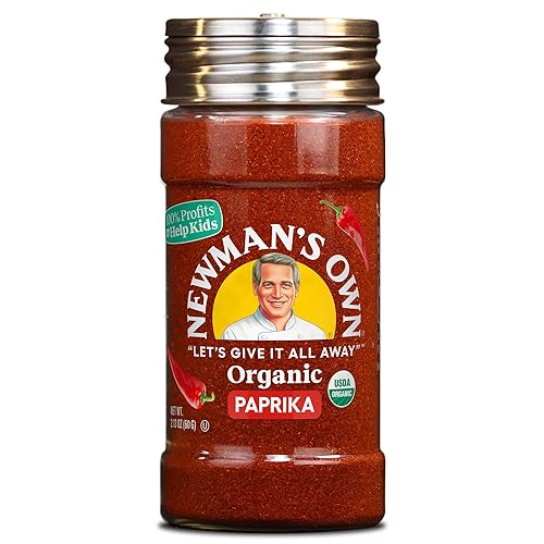 Newman's Own Pimentón orgánico; ideal para carnes, guisos, sopas, certificado orgánico USDA, sin OMG, Kosher, botella de 2.13 onzas