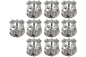 BinaryABC Police Badge Costume Accessory