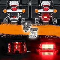 Vista 5 de DTR2017 - Luces delanteras ahumadas de punta de guardabarros LED para Harley Softail Heritage, Sportster, Road Glide Touring Fatboy Electra Glide