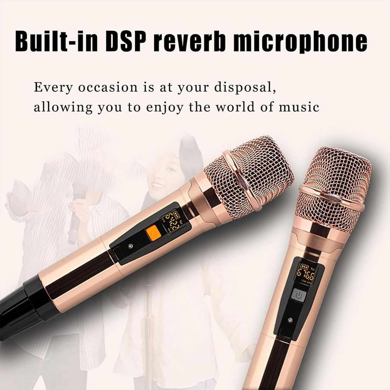 Système De Karaoké Domestique,Machine Tout-en-Un À Écran Tactile De 21,5 Pouces, avec Affichage des Paroles, Contrôle par Application Téléphonique, avec 2 Microphones sans Fil,6TB