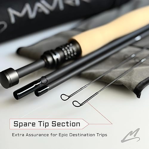 Miniatura 4 de M avrk - Combo de pesca con mosca Euro Ninfa – Caña MV-X + carrete de humo + trazador 62 Euro Ninfa Line y líder – Sistema completo de línea