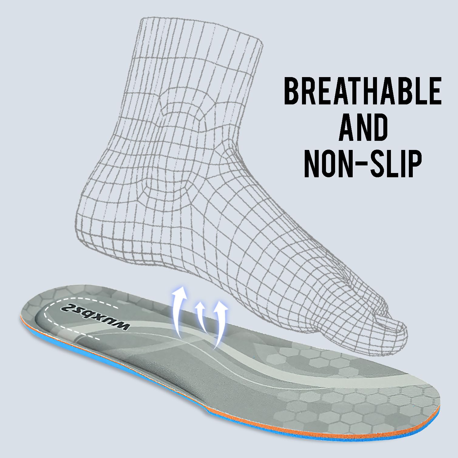 Szdxuw 2 paia Solette in Memory Foam Donna Uomo - Inserti per Scarpe Regolabile alla Misura Comfort Traspirante, Inserti Per Scarpe Da Ginnastica, Lavoro, Sportive E Stivali, Grigio Uomo