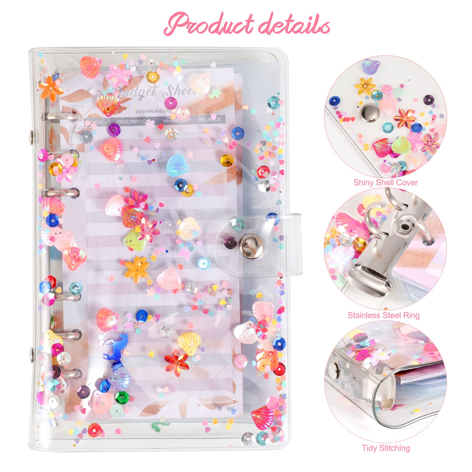 Lot De 2 Classeurs Esthétiques A5 à 6 Anneaux – Le Petit Classeur Parfait De 1,9 Cm Pour Journal Ou Collections – Porte-carnet Rechargeable Avec Poche