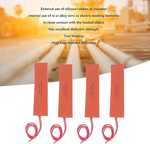 Miniatura 3 de Almohadilla de calefacción, manta eléctrica calentada, 4 almohadillas de calefacción de goma de silicona, manta eléctrica de calentamiento,