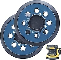 Vista 8 de Almohadilla lijadora de 5 pulgadas para lijadora orbital aleatoria DeWalt DWE6423/6423K, DWE6421/6421K, DCW210B - Almohadilla de repuesto