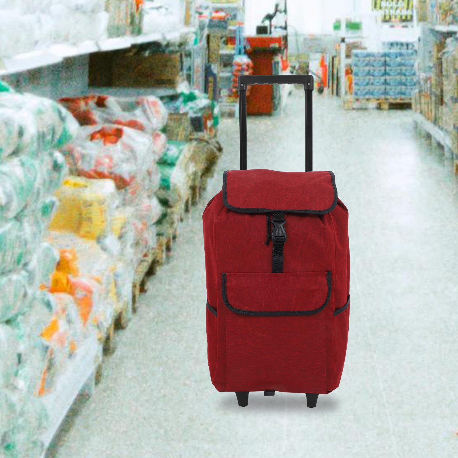 Zerodeko Borsa con Tasche Laterali e Frontali di Ricambio Oxford per Carrello della Spesa Pratica e Compatibile per Ogni Attività Quotidiana e Viaggi