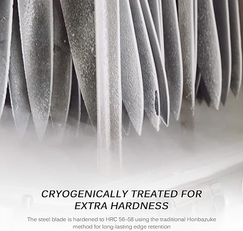 Miniatura 27 de KYOKU Gin Series - Juego de 4 cuchillos para carne de 4.5 pulgadas, cuchillos de cocina japoneses VG10 de acero inoxidable Damasco con cuchillas