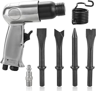AMGSH 150mm Air Hammer Kit - 4500 BPM Pneumatic Tool with 4 Chisels for Automotive Metalwork & Chiseling