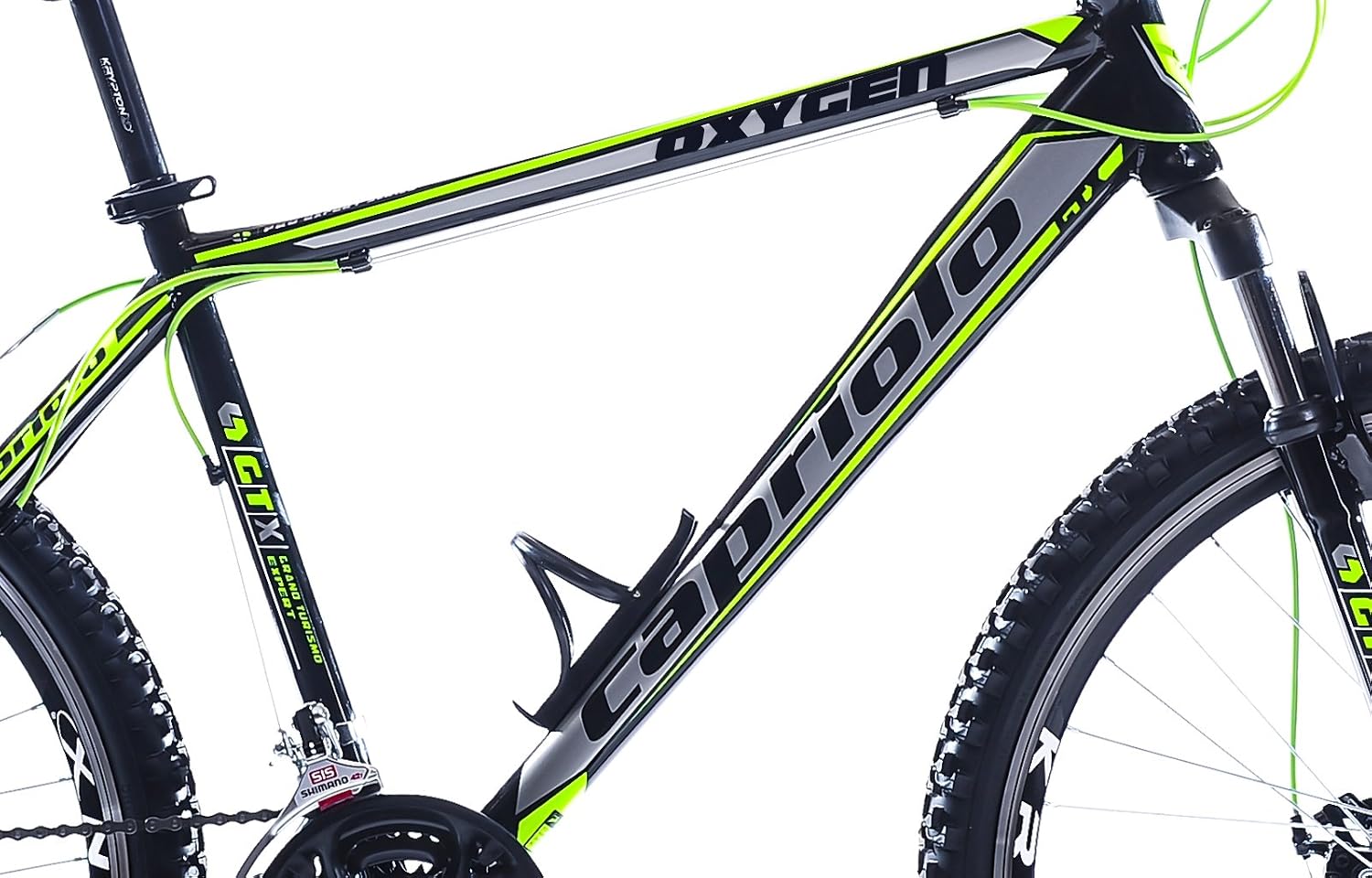 Capriolo Mountain bike Oxygen - Mountain bike con ruote da 26”, cambio  Shimano a 21 marce, freno a disco, Hardtail, Uomo, verde : Sport e tempo  libero