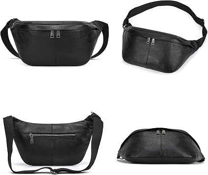 Leather Fanny Pack for Men Women