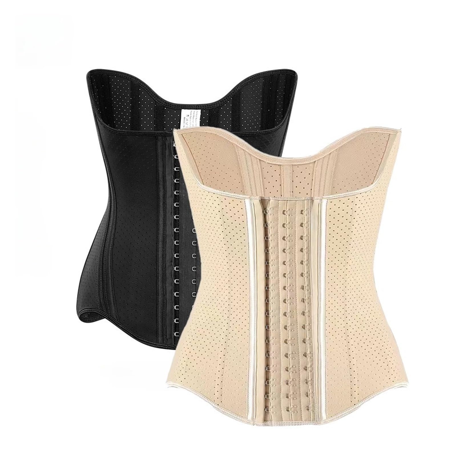 HLTYGWX Steel Bones Lateksowy gorset talii Body Gorset Shapewear Damski pas wyszczuplający w talii Wyszczuplający brzuch