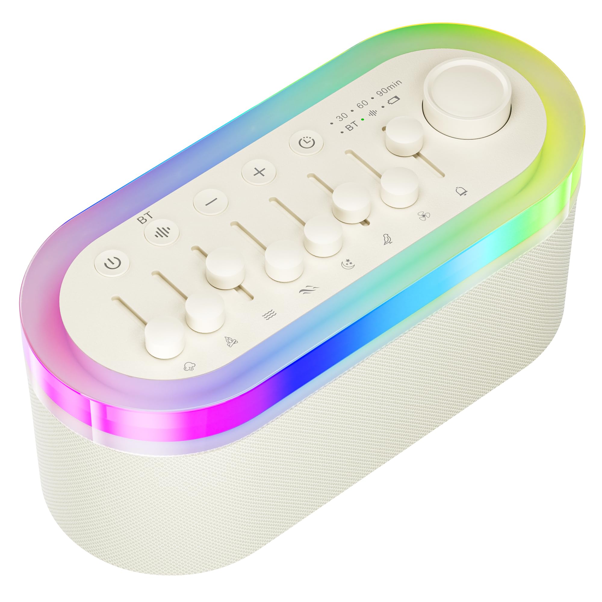 White Noise Sound Machine for Sleep with 255+ Mixable Sounds & Bluetooth | 3-in-...