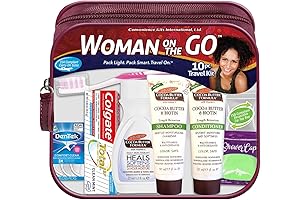 Convenience Kits International Women's Multicultural 10-Piece Grooming and Hygiene Travel Kit