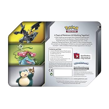 Pokémon TAG TEAM Tins Pikachu&Zekrom GX Pokemon Tag Team Tin Pikachu & Zekrom- TCG: Sun & Moon
