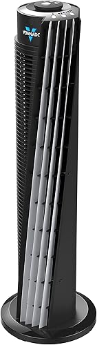Miniatura 5 de Vornado 184 Ventilador de torre circular de aire para habitación entera 41 184-41 negro y 143 ventilador de torre de circulación de aire para