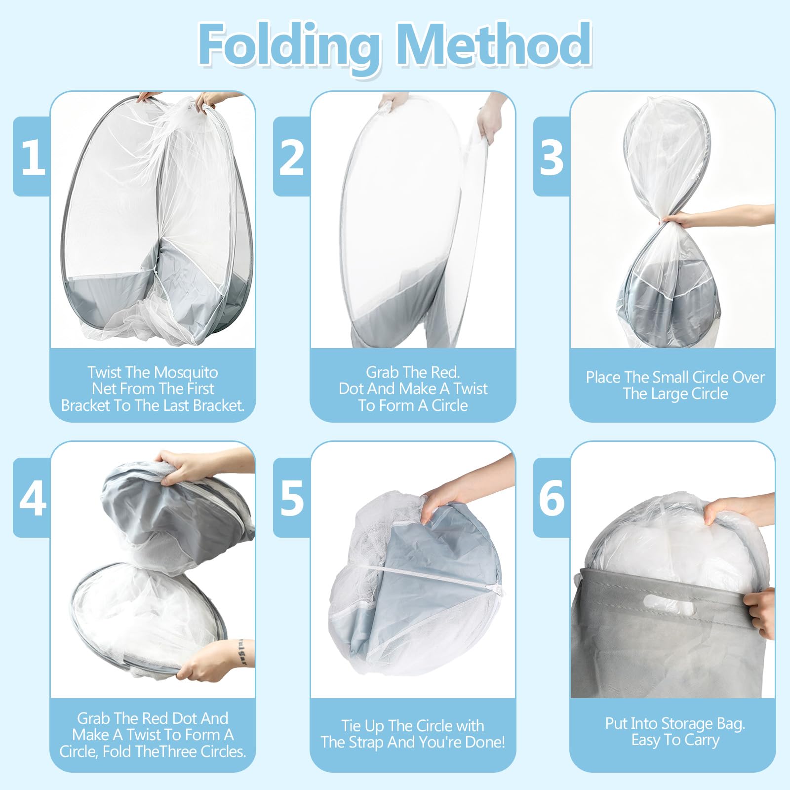 Mosquitera de Viaje Plegable, 190 x 90 x 90 cm, Mosquitera Pop Up para Cama, Camping, Viajes, terraza, hoteles