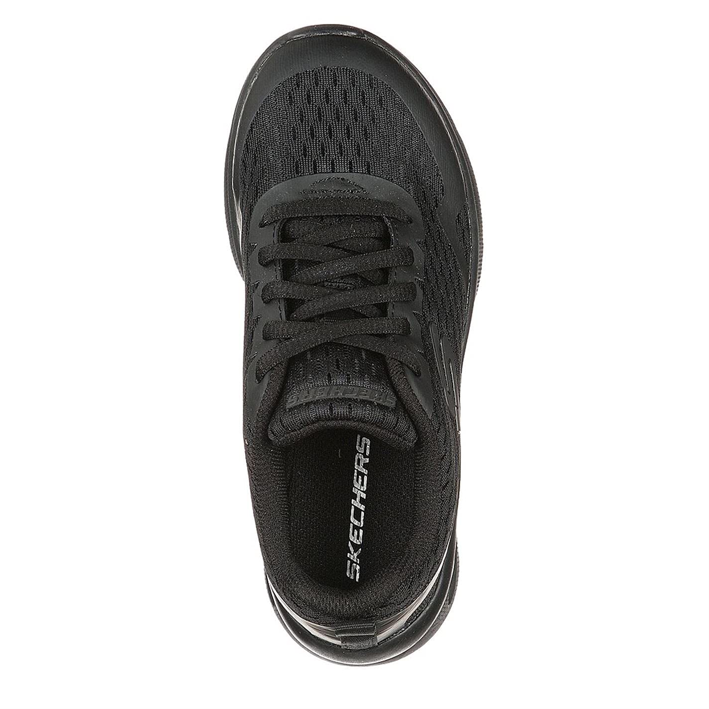 Skechers MICROSPEC MAX, Zapatillas para Niños, Black Textile & Trim, 37 EU