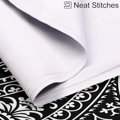 Miniatura 5 de Juego de 2 fundas de almohada de satén retro boho con estampado de cachemira para cabello y piel, juego estándar de 2 fundas de almohada de flores