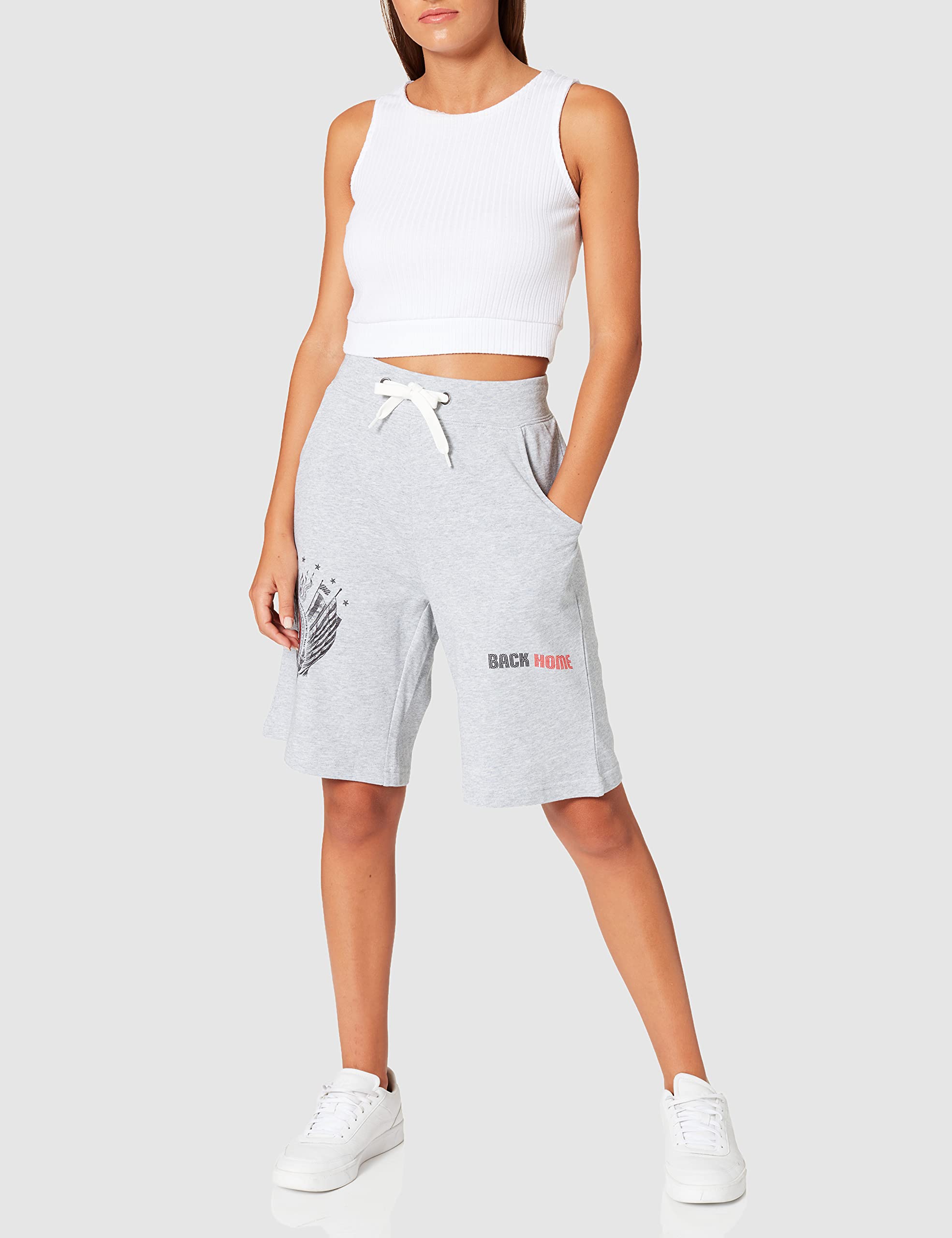Back Home Short - Grey, White, L - Image 2