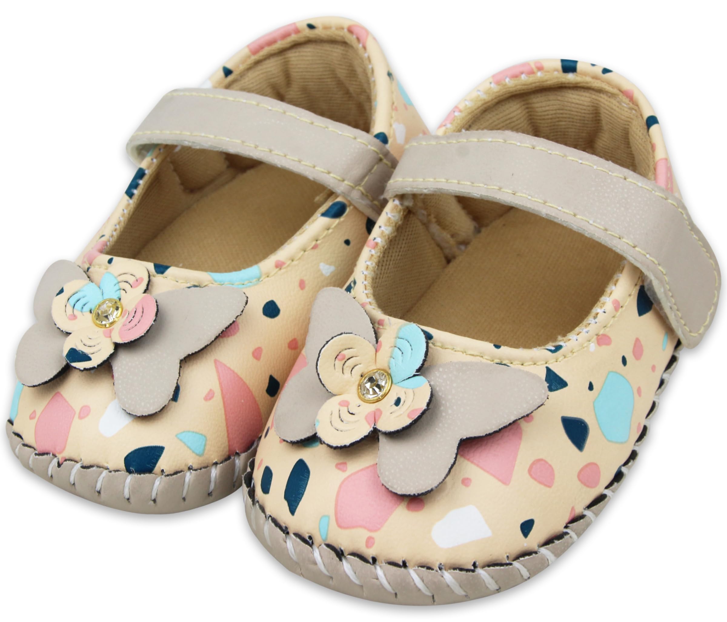 Neska Moda 12 To 18 Months Baby Girls Synthetic Leather/Rexine Floral Belly Sandal (Beige)-BT2121 (B0CH84XRY5) Amazon Price History, Amazon Price Tracker