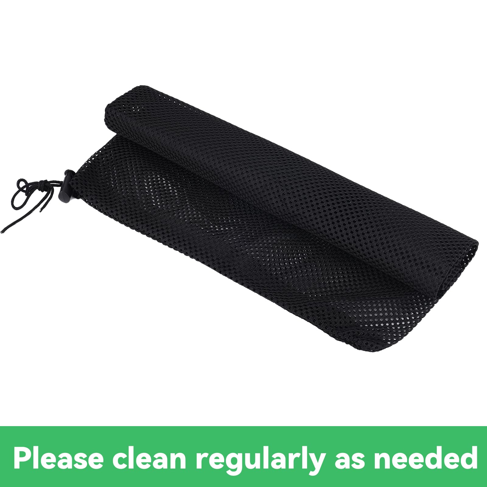 lasuroa 2pz Sacchetti Filtro per Pompa Dell'Acqua, 40x30,3cm Sacchetto Filtro Pompa Laghetto con Coulisse Regolabile per Laghetti Piscine Fontane Giardini e Acquari(Nero)