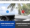 Cubierta para tablero compatible con Kia Sonet 2022-2025, alfombra para tablero negra, cubierta antideslizante, accesorios interiores para auto 5