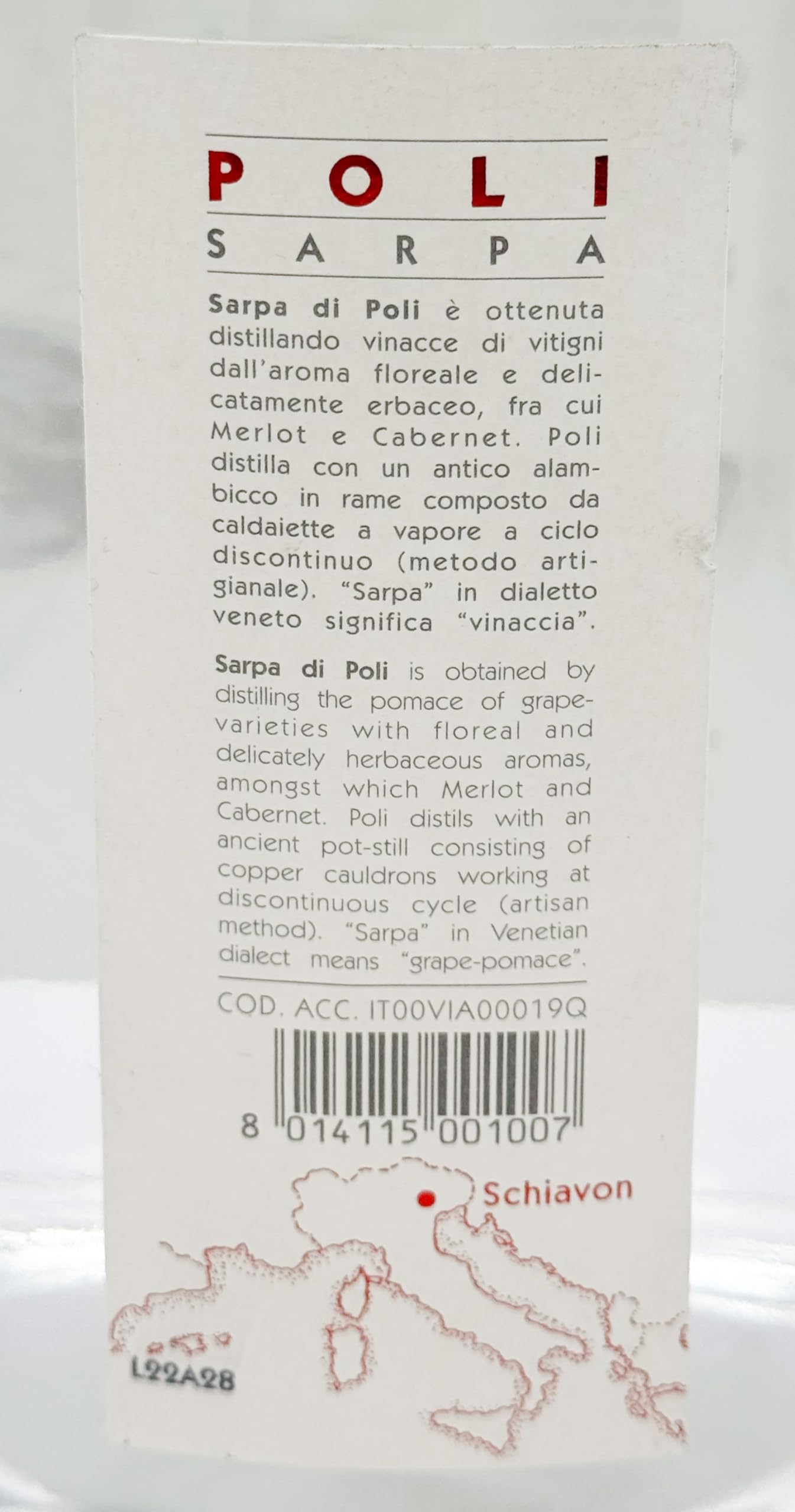 Poli, Grappa Sarpa di Poli in Giftbox - 3 L