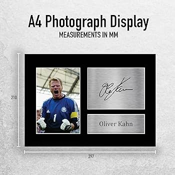 オリバーカーンの直筆サイン 直筆サイン入り写真 オリバー・カーン KSC/フレームなし/SA鑑定