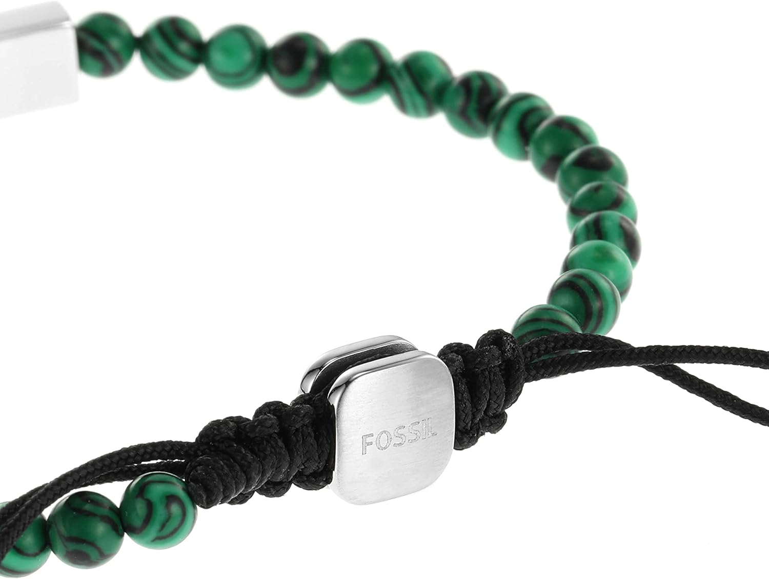 Fossil Men's Plated Stainless Steel Engravable Personalized Gift ID, Chain or Cuff Bracelet for Men