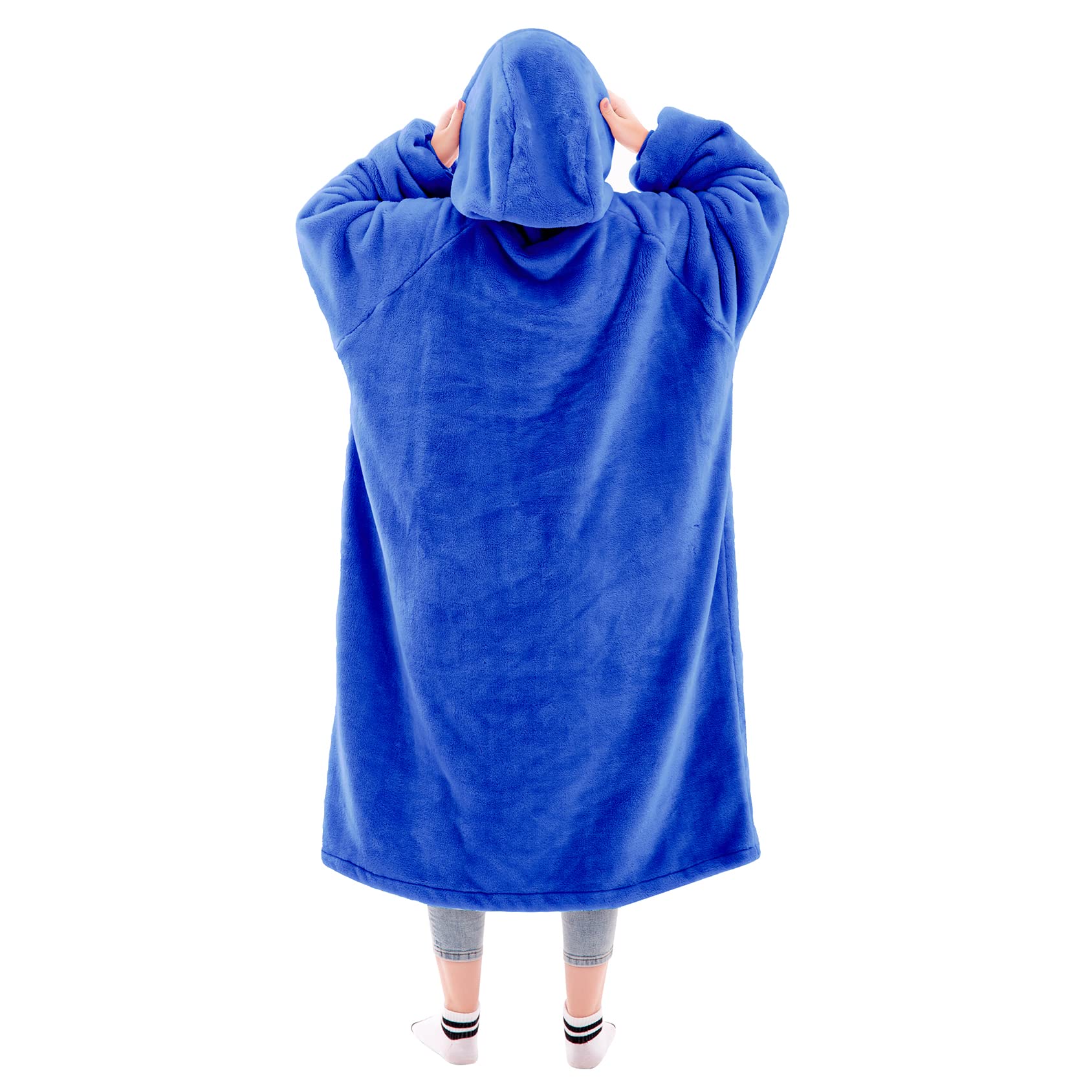 Waitu Wearable Blanket Sweatshirt Gifts for Women and Men Super Warm and Cozy Giant Blanket Hoodie - Image 2