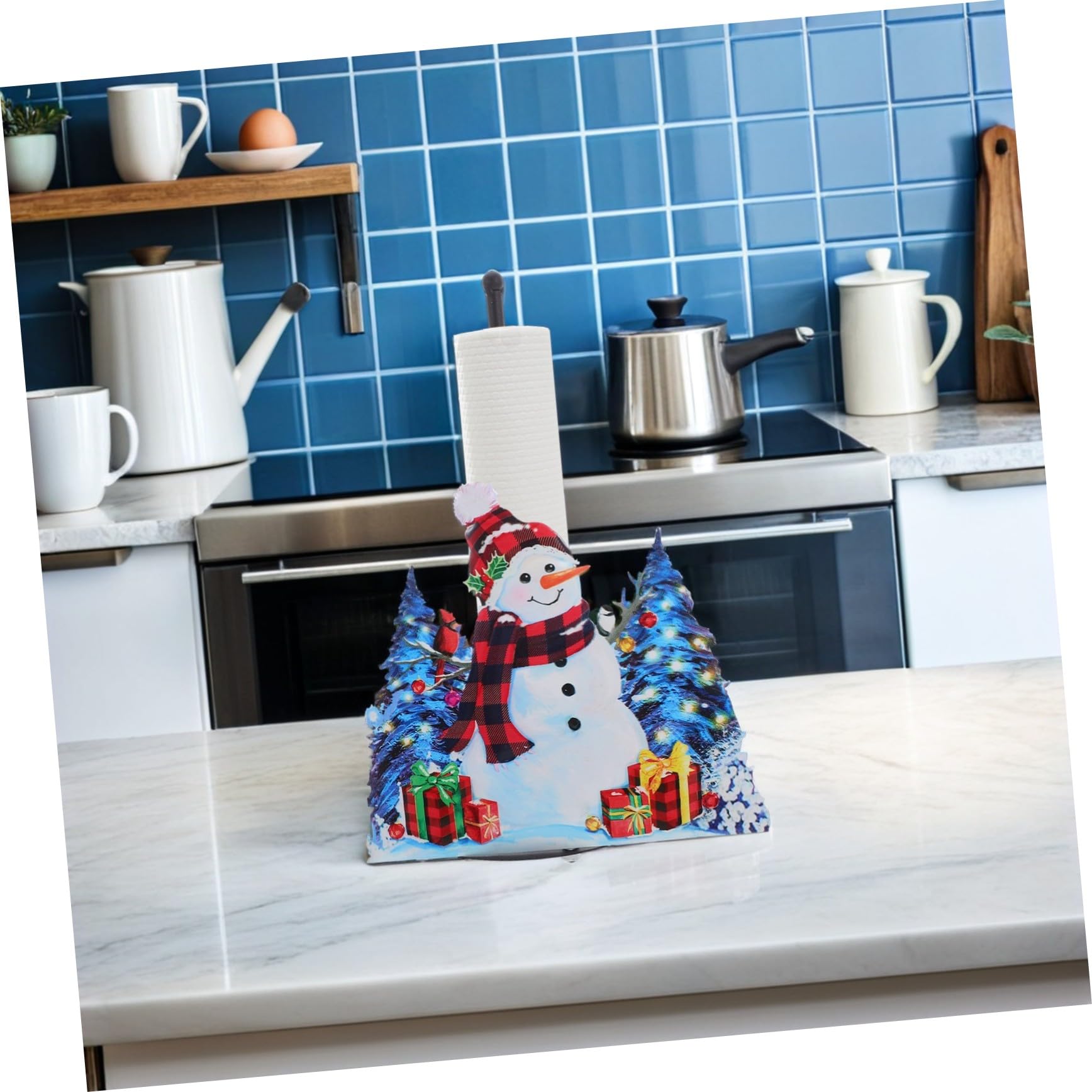 ABOOFAN Support de Serviettes de Table de Noël Stable Distributeur de Papier Ménager Adorable pour Décoration de Salle à Manger et