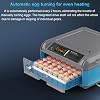 Automatic Egg Incubator, Digital Hatching Eggs with Fully Automatic Turner, Poultry Hatching Machine with Humidity Control, for Hatching Chicken Duck Quail Bird Eggs,192Eggs