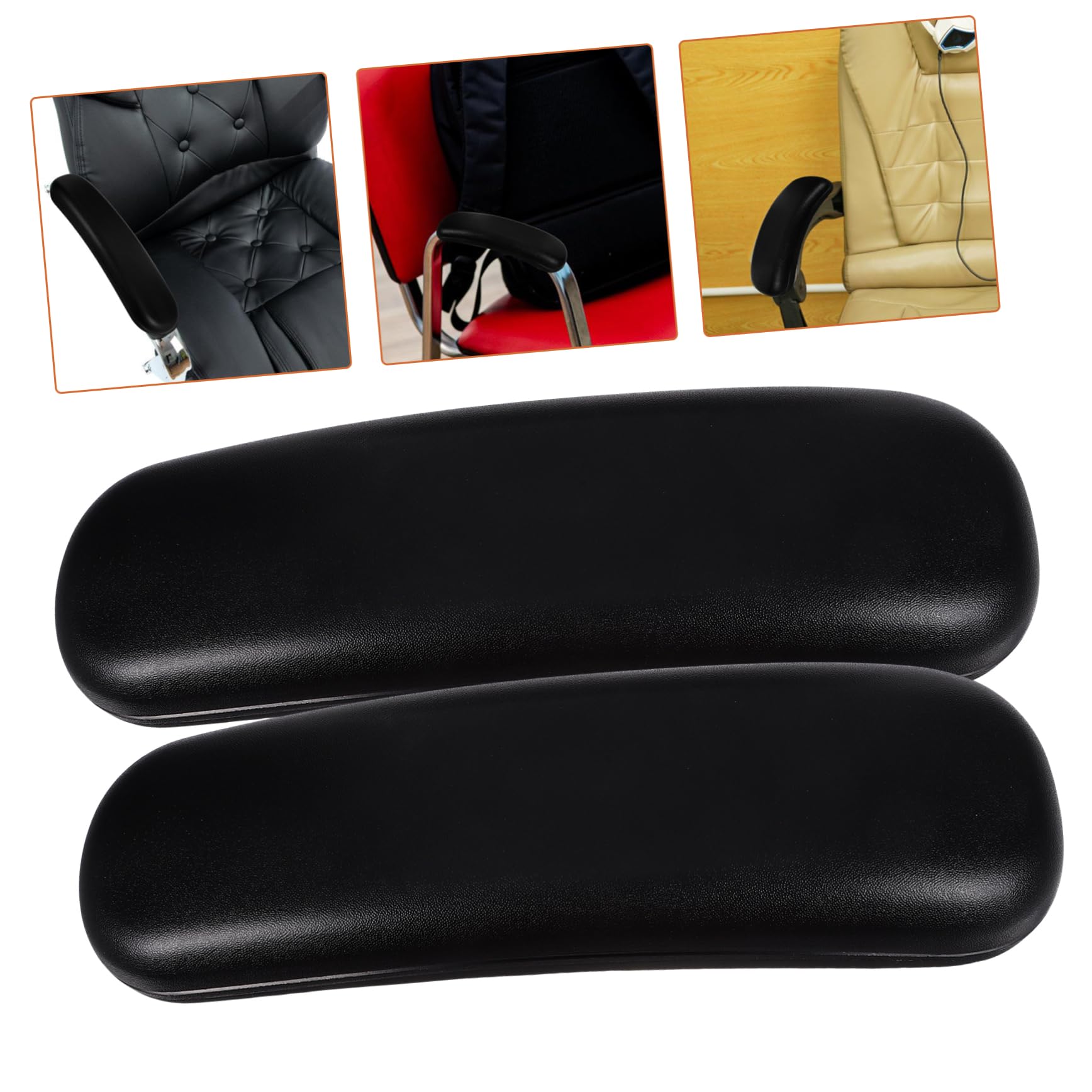 ABOOFAN Braccioli Sedia Ufficio Imbottiti 240x75mm Set 2 Pezzi Ricambio Comfort per Anziani e Donne Incinte