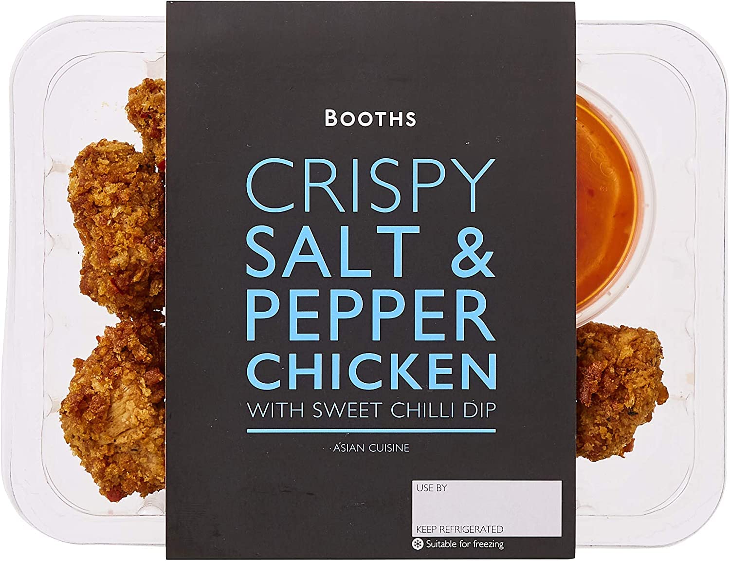 Booths Premium Crispy Salt & Pepper Chicken with Sweet Chilli Dip, 180g