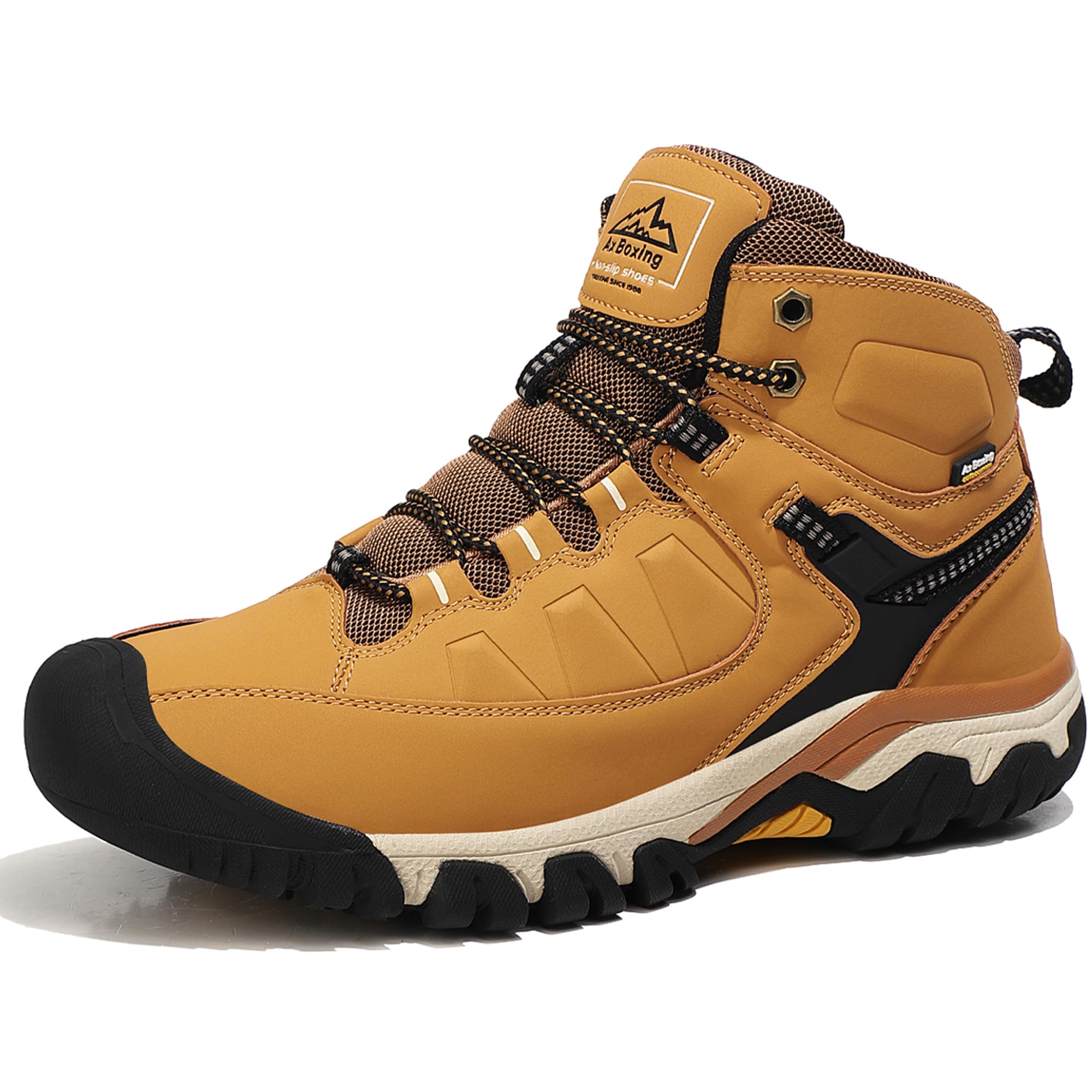 AX BOXING Scarpe Uomo Invernali Caldo Fodera Stivali Antiscivolo Scarponcini Uomo Invernali Scarpe Trekking Stivaletti Taglia 41-46 EU